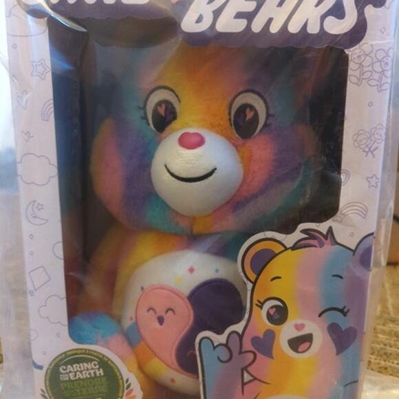Care Bears 14" Friends Forever Bear Plushie - Tie-Dye Multicolored - Picture 1 of 7